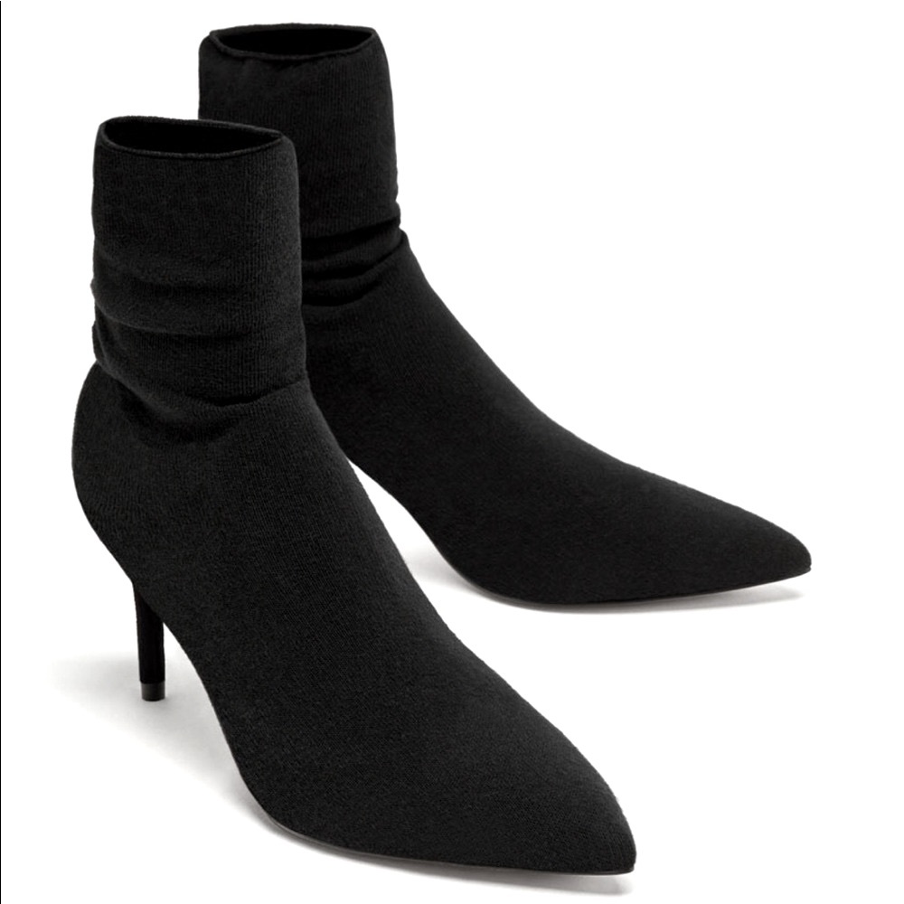 ZARA Sock Style Ankle Boot - Picture 5 of 7